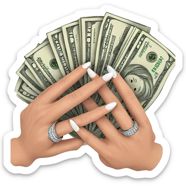 elegant ring on white background sticker