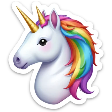 A unicorn holding a nuke  sticker