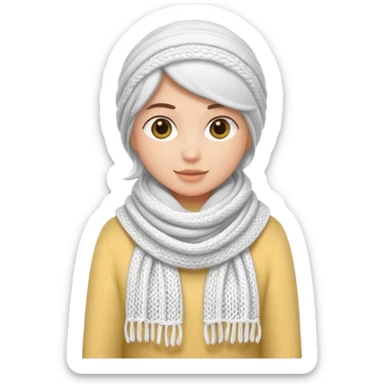 scarf: blanca sticker