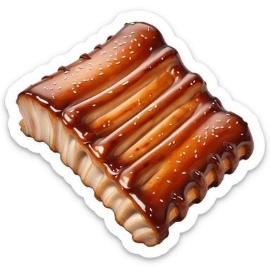 baby back spare ribs  sticker