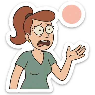 simple pink sun sticker