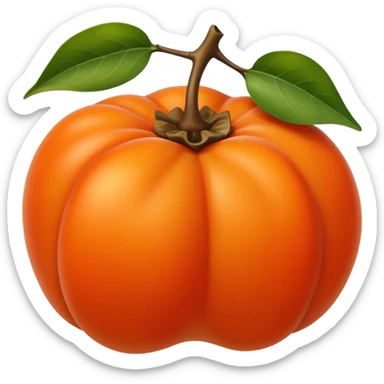 persimmon fruit sticker