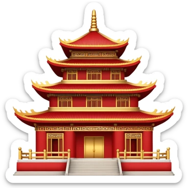 Temple chinois sticker