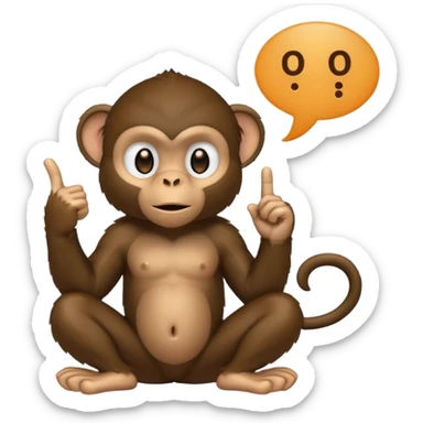 black monkey holding up a middlefinger with a speech bubble saying "apex" sticker