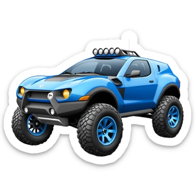 Local Motors Rally Fighter blue  sticker