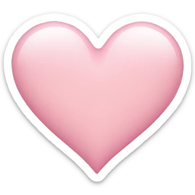 Light pink heart sticker