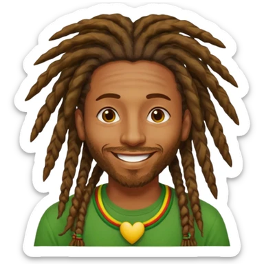 A rasta man bigging up di whole world 🎯🌍👊🏾👊🏻👊🏿🌍🎯 reggae vibes 🎶, love and unity ✨💛💚❤️, every nation stand strong 🇯🇲🌐  sticker