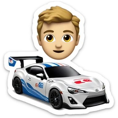 Radio Controlled Captain Rex themed 2013 Toyota 86 shaped like a Formula One race car with exposed turbine wheels  sticker