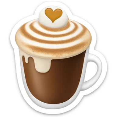 cappucino heart emoji sticker