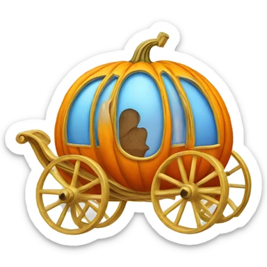 cinderella pumpkin carriage  sticker