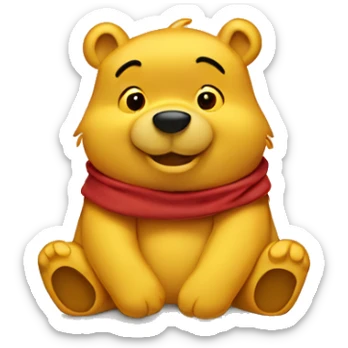 Pooh bear sticker