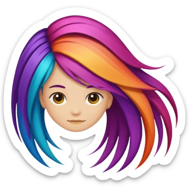 Coloring other hair sticker