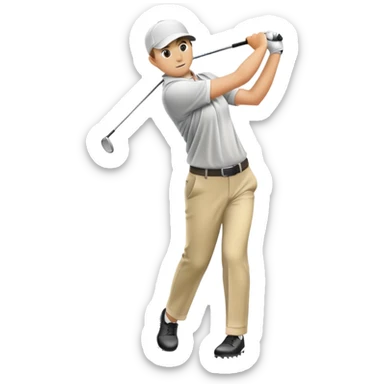 golf swing sticker