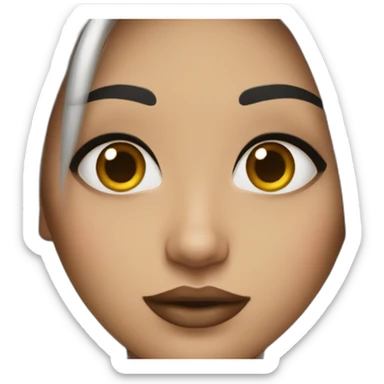 fille ultra maquillé sticker