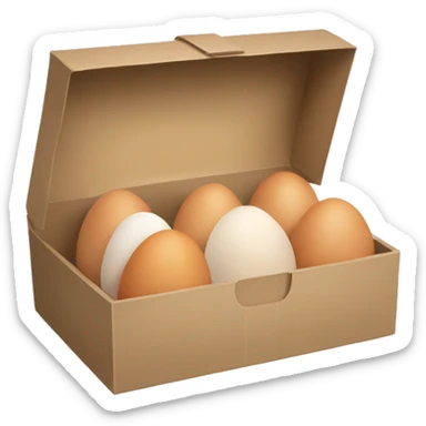 eggs box sticker