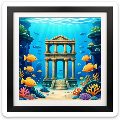 The Lost Island of Atlantis sticker