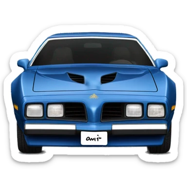 1979 Firebird Esprit in Nocturne Blue sticker