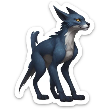 Cool Edgy Modern Vernid species by LiLaiRa full body sticker