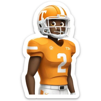 Tennessee volunteers football player sticker