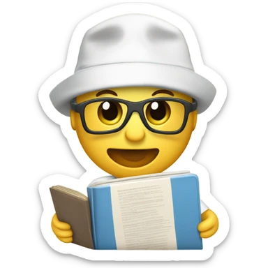 Esqueleto estudiando medicina sticker