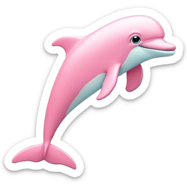 Pastel-pink-colors-dolphin sticker