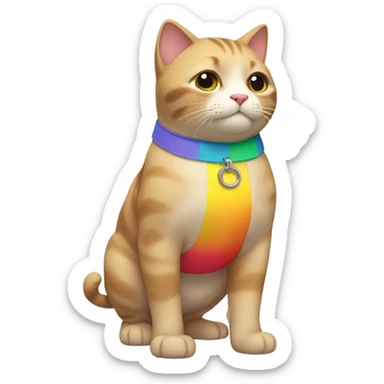 Cat wearing a Speedo  sticker