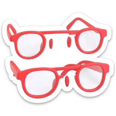 a pair of glasses sticker