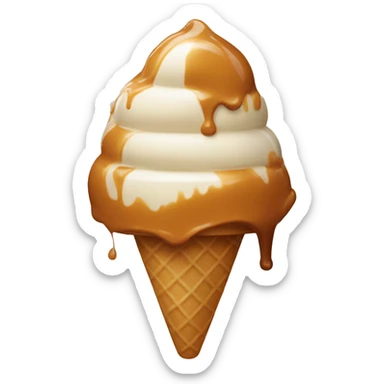 Caramel icecream  sticker