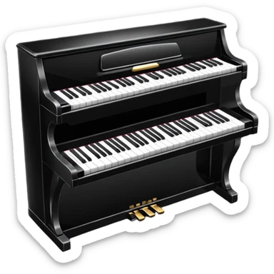electric piano sticker