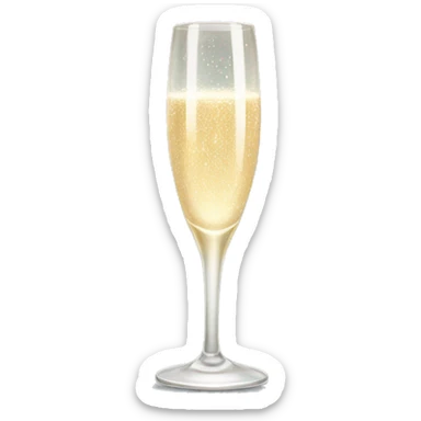 Sparkling champagne flute  sticker