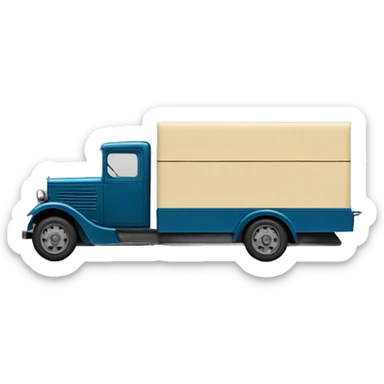 Very long 1934 moving truck side view  sticker