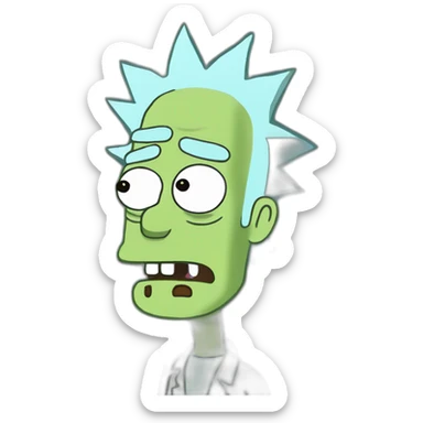 Pickle rick sanchez sticker