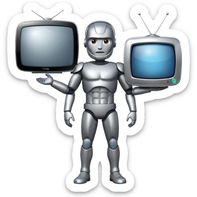 Titan TV man sticker