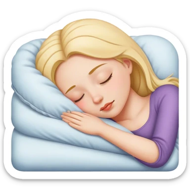 Chica durmiendo sticker