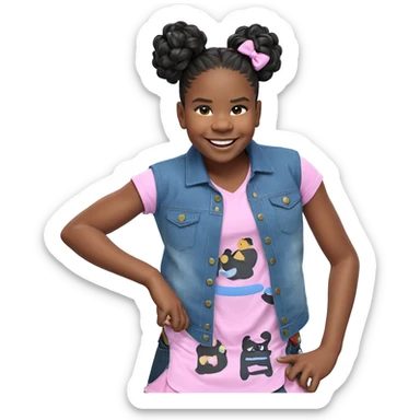 playful smiles in casual outfits sticker