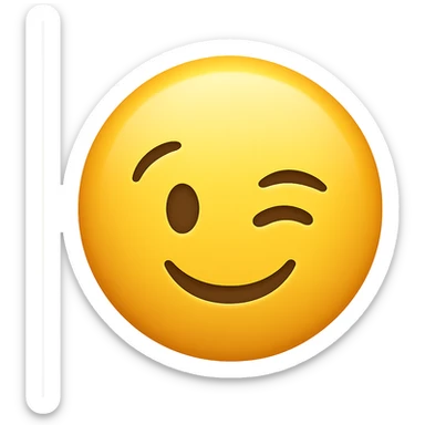 winking face emoji sticker