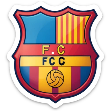 Barcelona logo emoji sticker