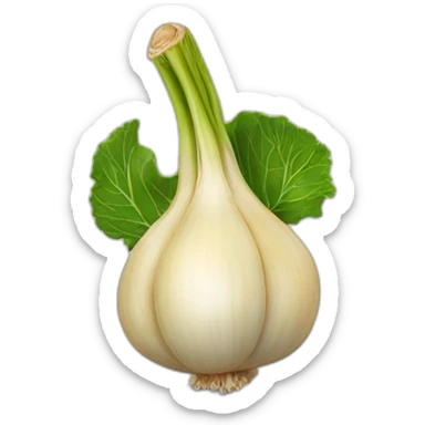 Knoblauch das lacht und Daumen nach oben zeigt sticker