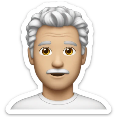 White Dad Salt and pepper hair sticker