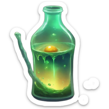 alien potion scifi roguelike rpg style inspired by slay thee spire sticker