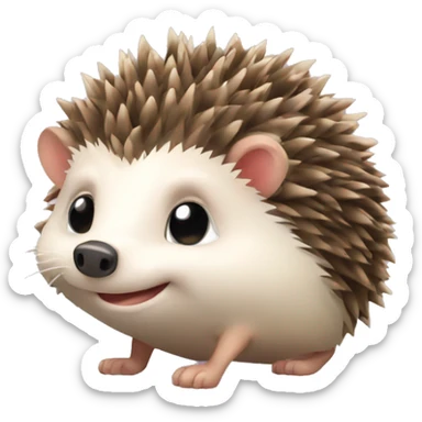 Cute hedgehog for Cryptocurrency sticker