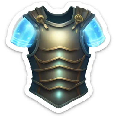 magical glowing torso armor sticker