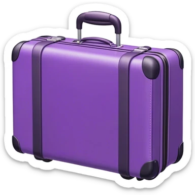 Purple suitcase  sticker