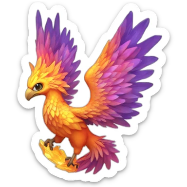 crystalline phoenix sticker