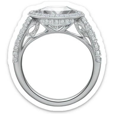 the name jack alyssa on a diamond ring sticker