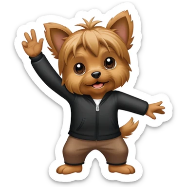 Yorky hitting the nae nae  sticker