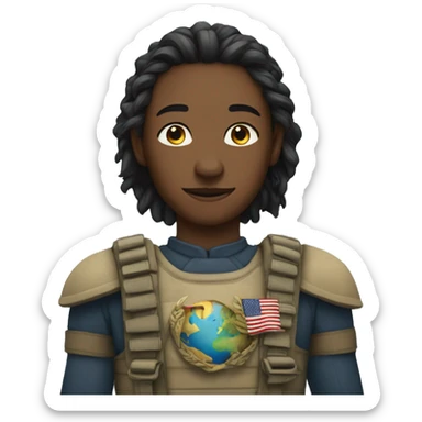 The earth belongs to the brave sticker