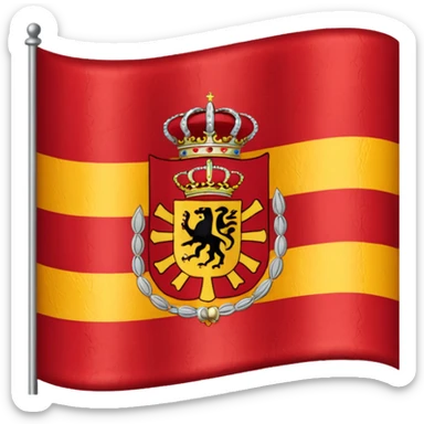 Bandera aspa de borgoña del imperio español sticker