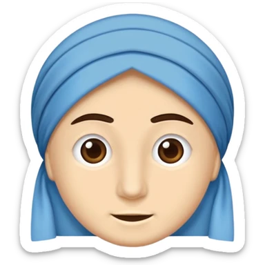 DOĞU TÜRKİSTAN BAYRAĞI (İNSANSIZ) AY VE YILDIZ MAVİ BAYRAK sticker