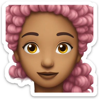 Bello lotto with long lashes sticker